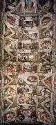 Michelangelo Buonarroti Ceiling of the Sistine Chapel oil painting reproduction
